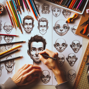 face into cartoon