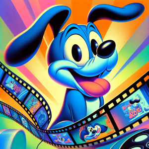 blue dog cartoon