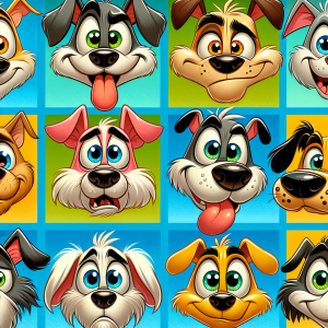 cartoon dog faces