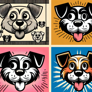 cartoon dog faces