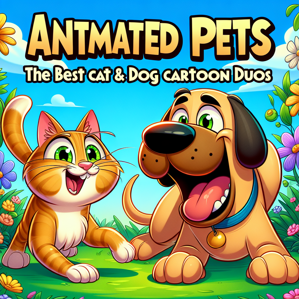 cat and dog cartoon