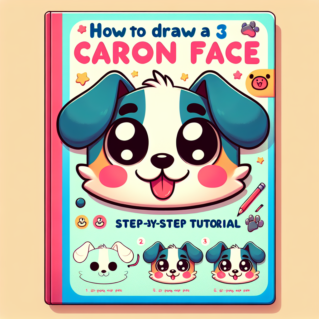 cartoon dog face drawing