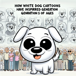 white dog cartoon