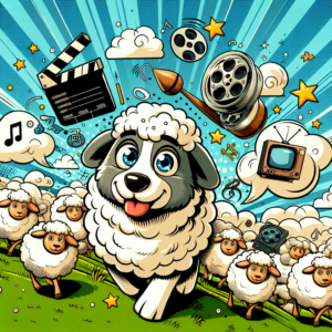 sheep dog cartoon