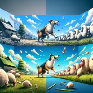 sheep dog cartoon