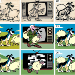 sheep dog cartoon