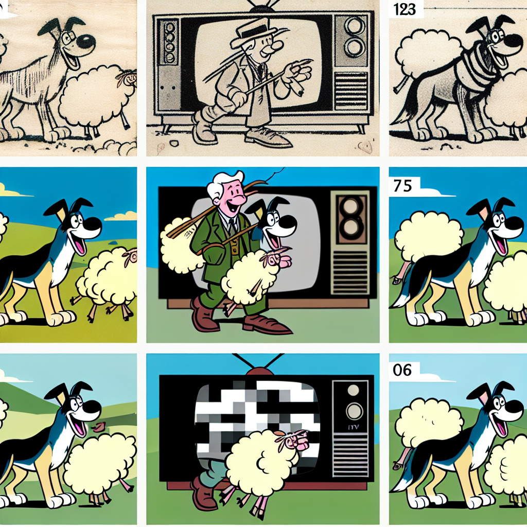 sheep dog cartoon