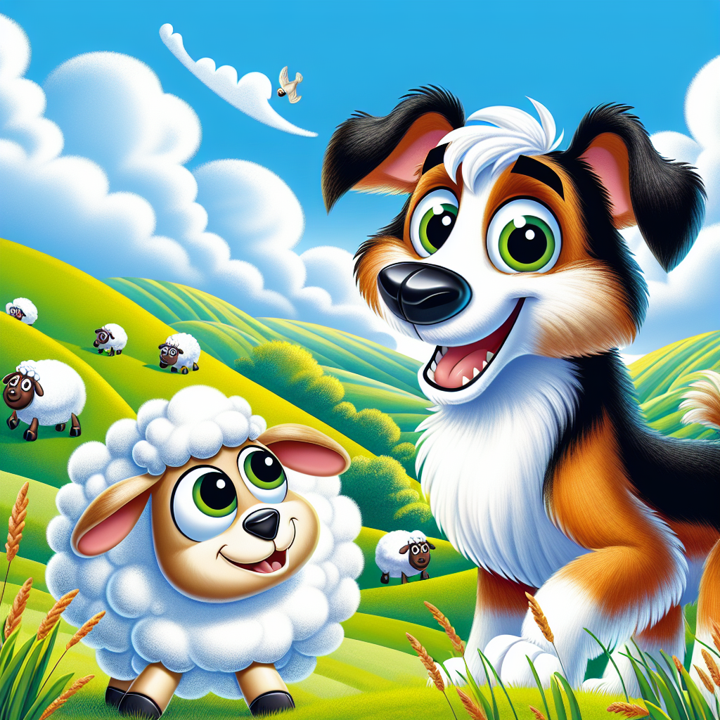 sheep dog cartoon