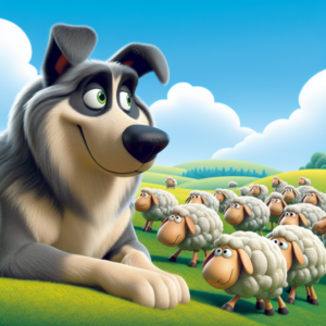 sheep dog cartoon