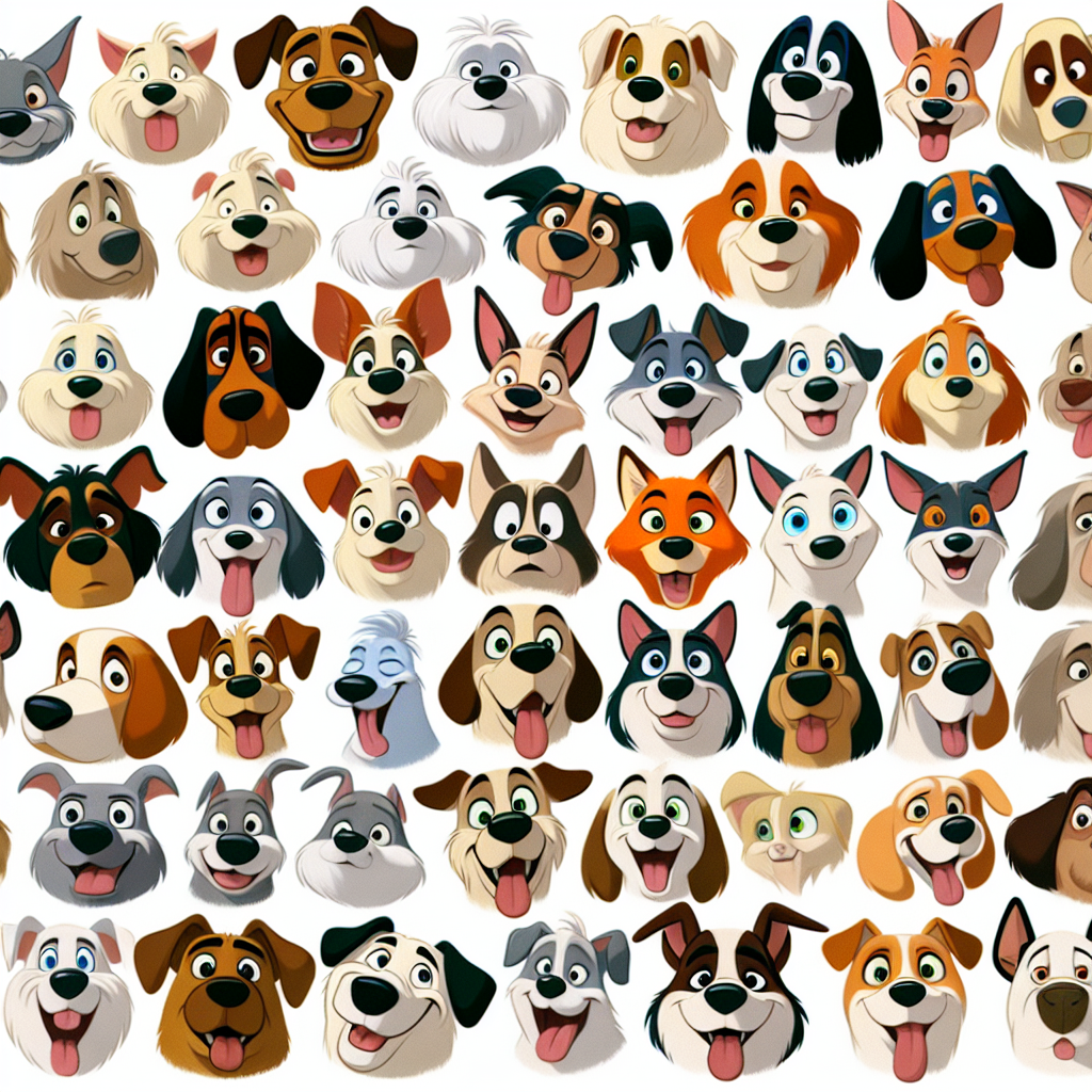 cartoon dog faces