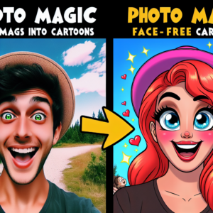 turn photo into cartoon without face