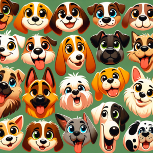 cartoon dog faces