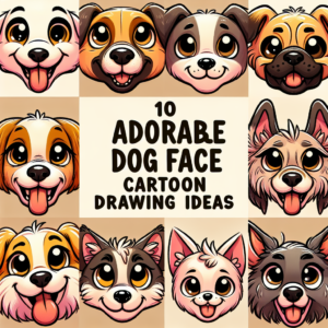 dog face cartoon drawing