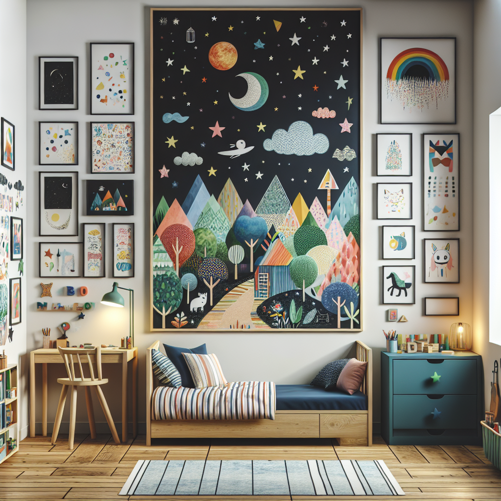 kids room wall art decor