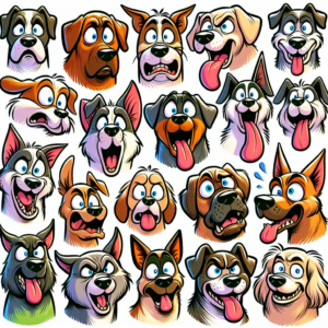 dog face cartoon drawing