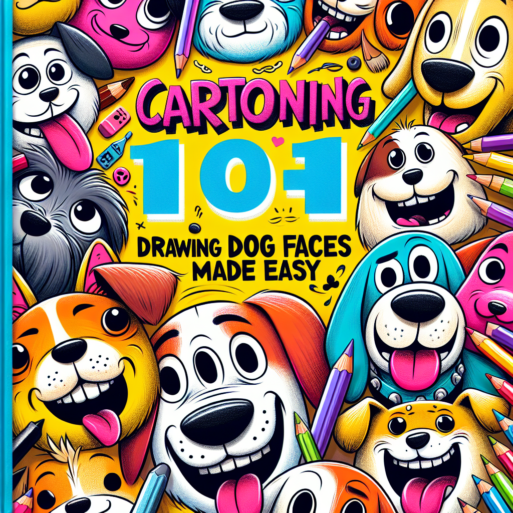 dog face drawing cartoon