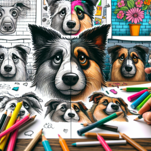 dog face cartoon drawing