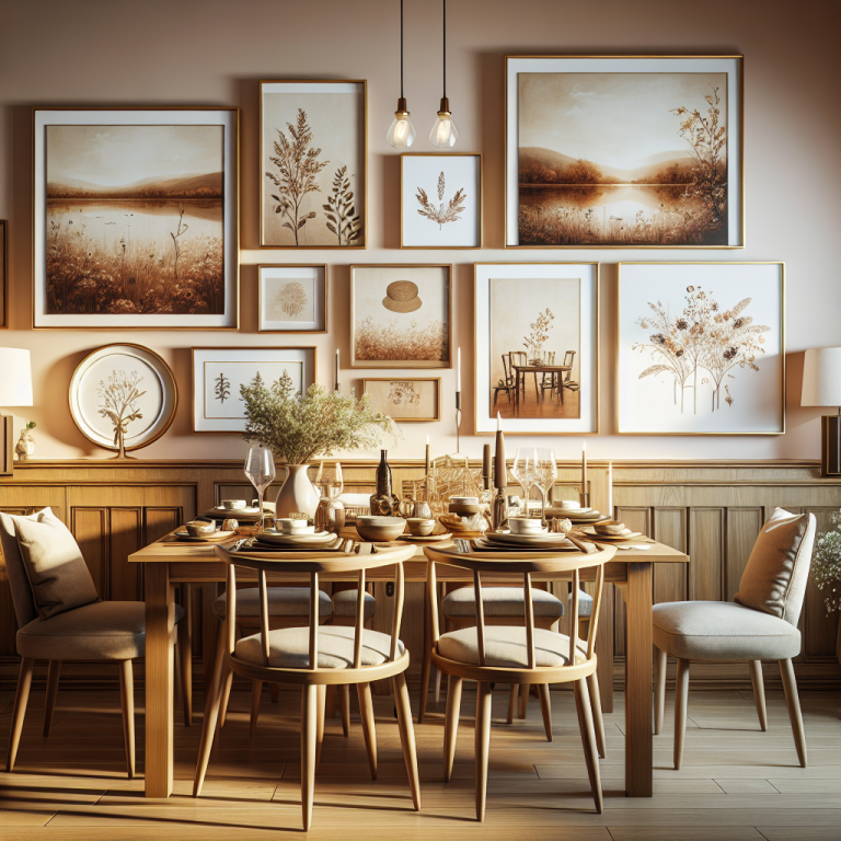 Create a Cozy and Inviting Dining Room with the Right Wall Art