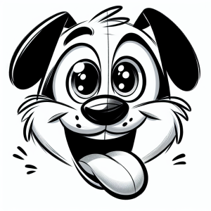 easy cartoon dog face