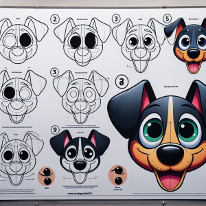 easy cartoon dog face