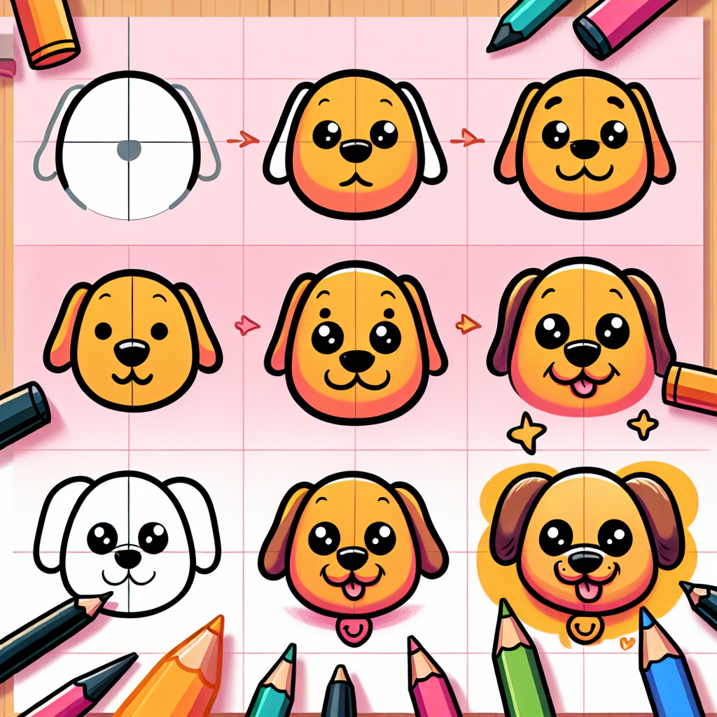 easy cartoon dog face