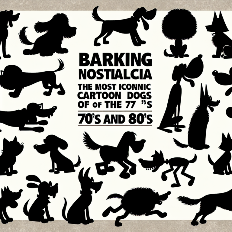 Barking Nostalgia: The Most Iconic Cartoon Dogs of the 70s and 80s