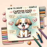 How to draw simple cartoon dogs that will melt hearts