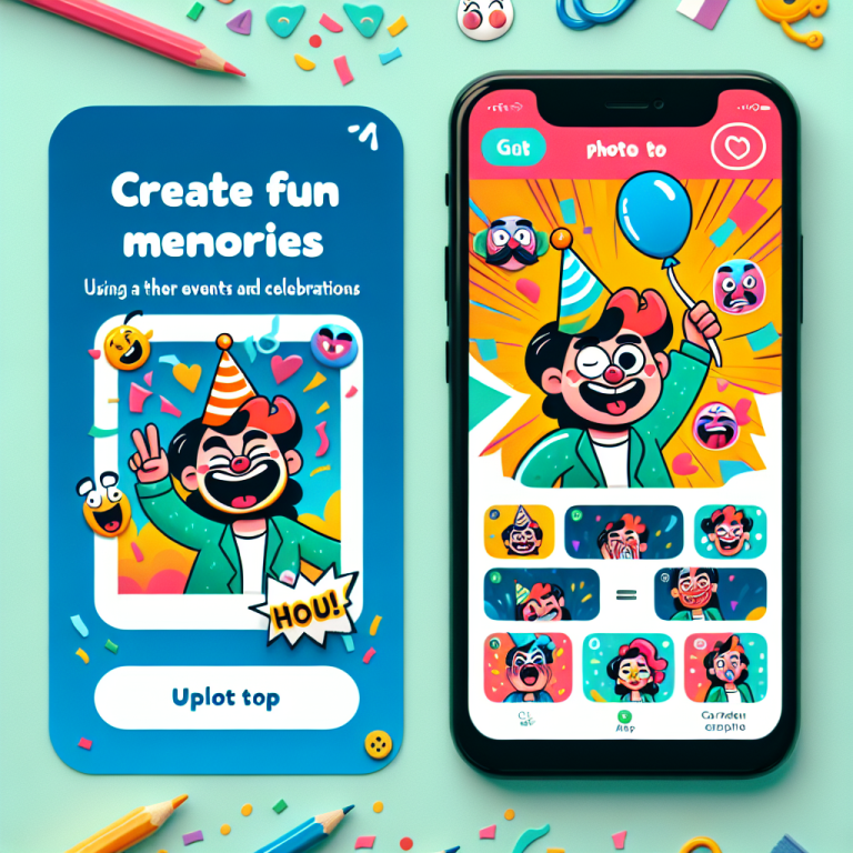 Create Fun Memories: Using the Cartoon Your Face App for Events and Celebrations