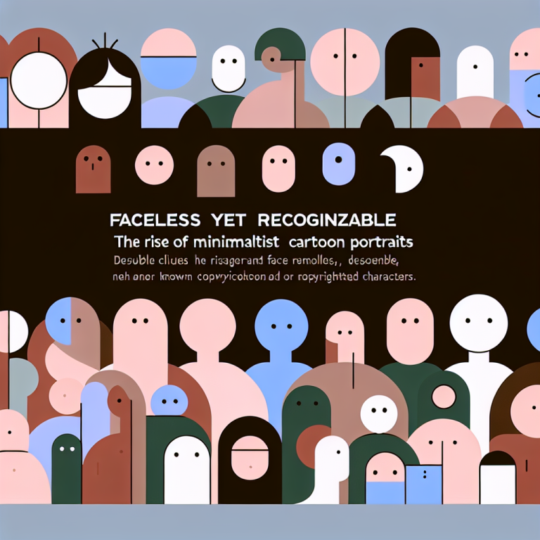 Faceless Yet Recognizable: The Rise of Minimalist Cartoon Portraits