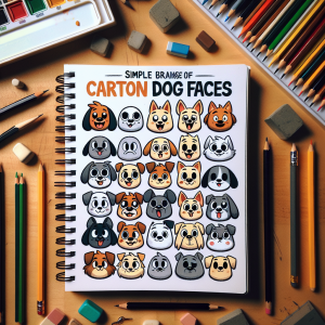 simple cartoon dog face