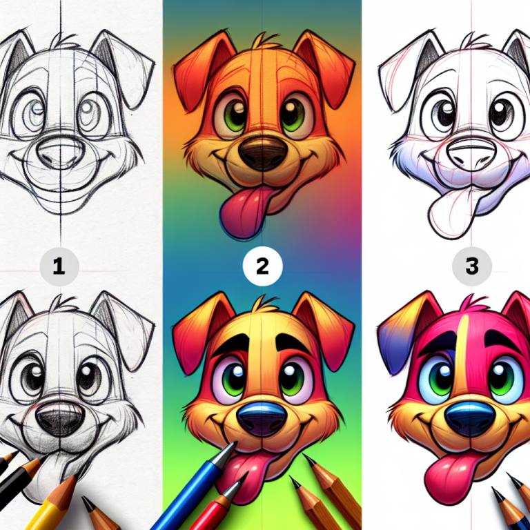 From Sketch to Screen: Crafting the Perfect Cartoon Dog Face