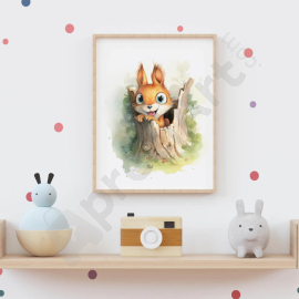 Squirrel Fidget - Wall Art Print