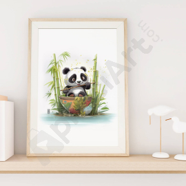 Cute Panda - Digital Wall Art