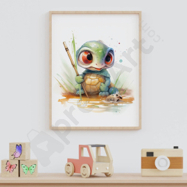 Turtle Wall Art - Wall Art Print