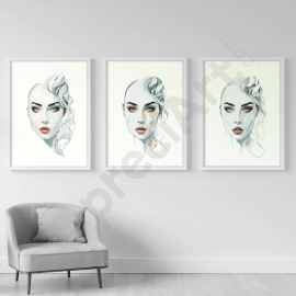 Empowering Woman Wall Art Trio - Wall Art Print Set of 3