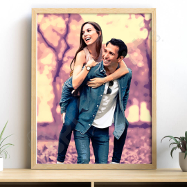 Cartoon Portrait Couple
