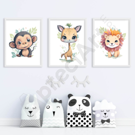 Savannah Art - Wall Art Print Set Of 3