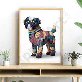 Shih Tzu Art - Digital Wall Art