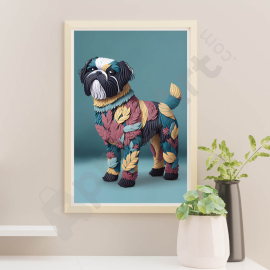 Cute Little Dog - Digital Wall Art