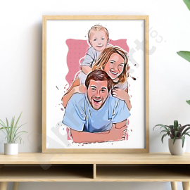 Cartoon Family Portrait
