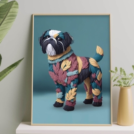 Cute Little Dog - Digital Wall Art