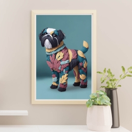 Cute Little Dog - Digital Wall Art