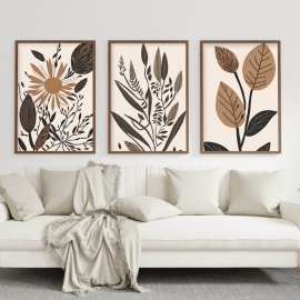 Botanical Artwork - Digital Wall Art - Set of 3