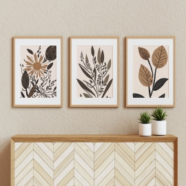 Botanical Treasures - Wall Art Print Set Of 3