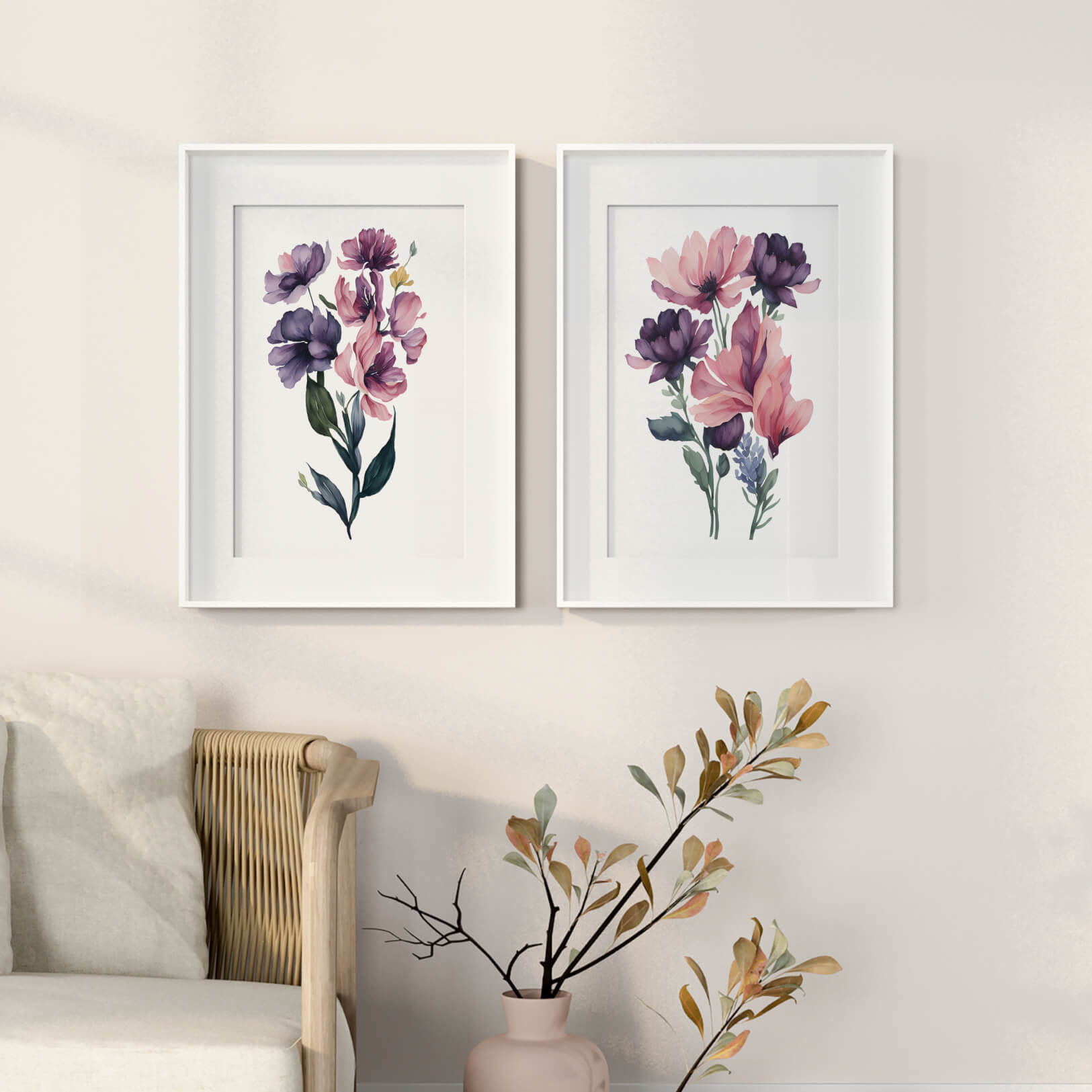 Bloom Into You - Wall Art Print Set Of 2