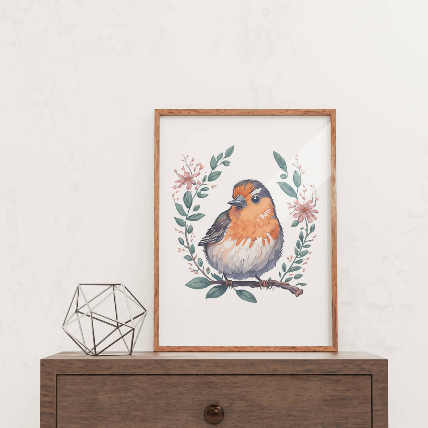 Small Birds Wall Art - Wall Art Print Set of 3
