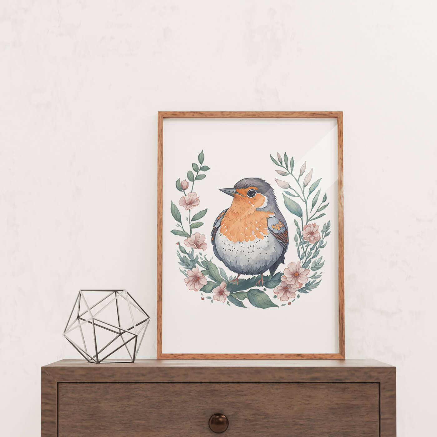 Small Birds Wall Art - Digital Wall Art Set of 3