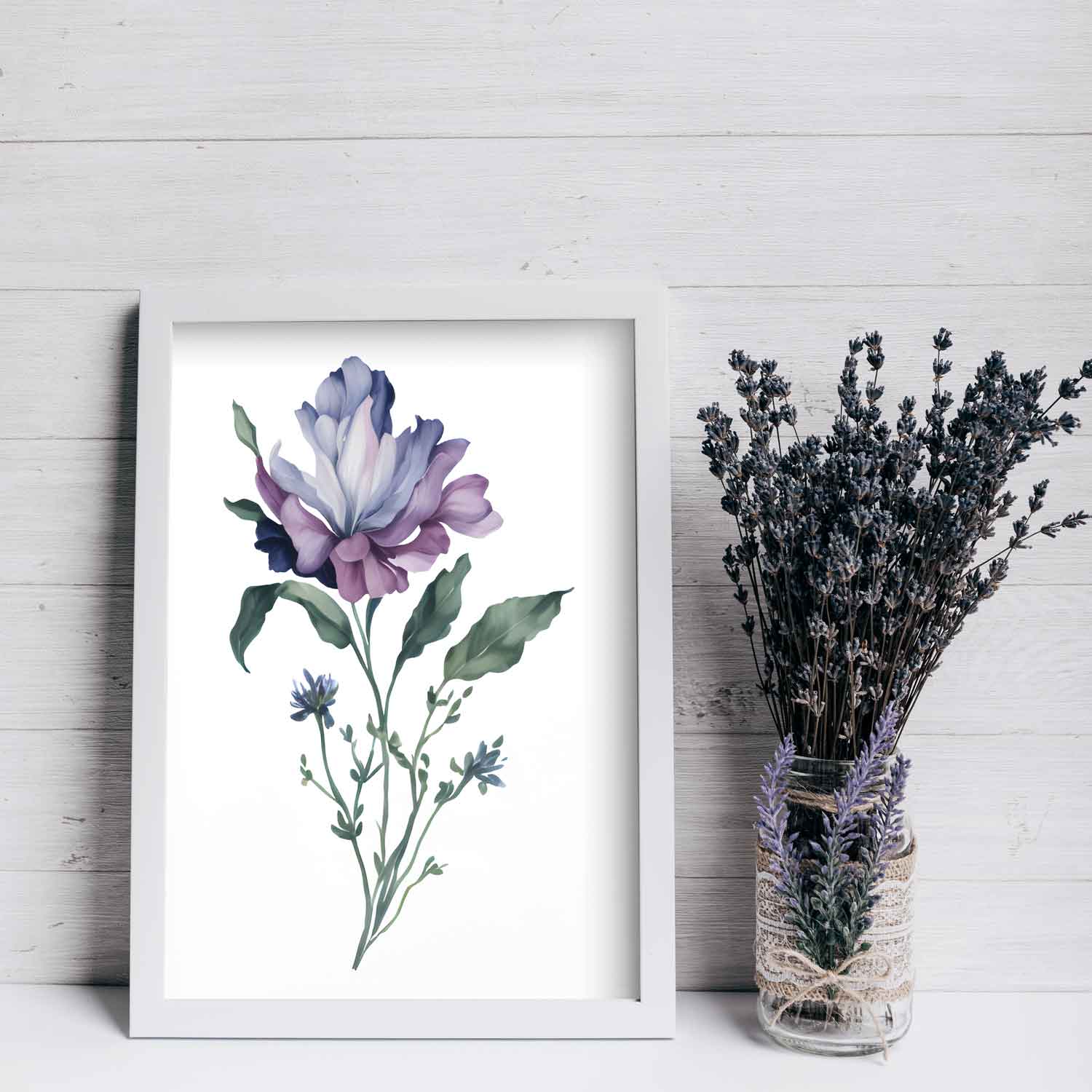 Lavender Fields - Digital Wall Art Set Of 3