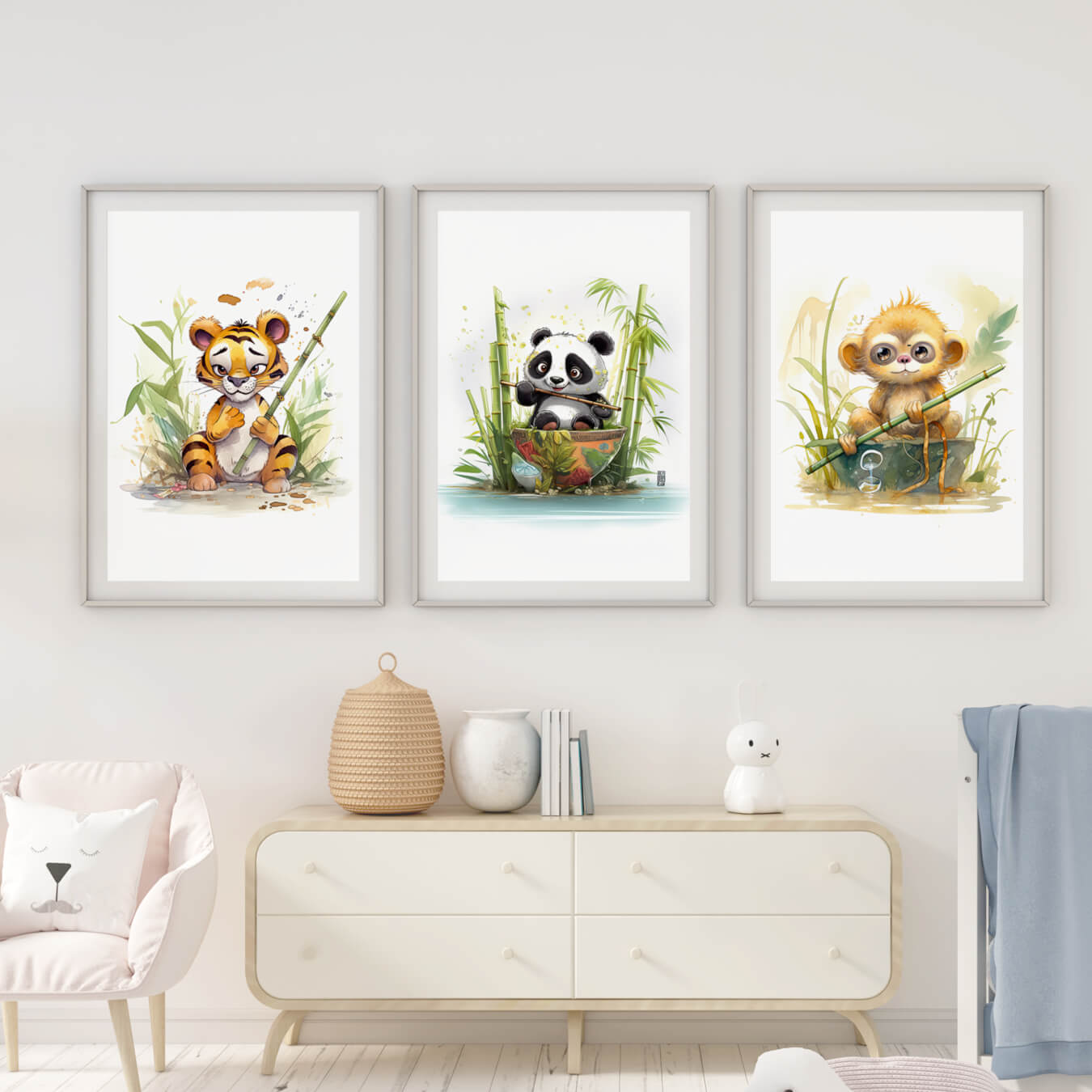 Baby Forest Animals - Wall Art Print Set of 4